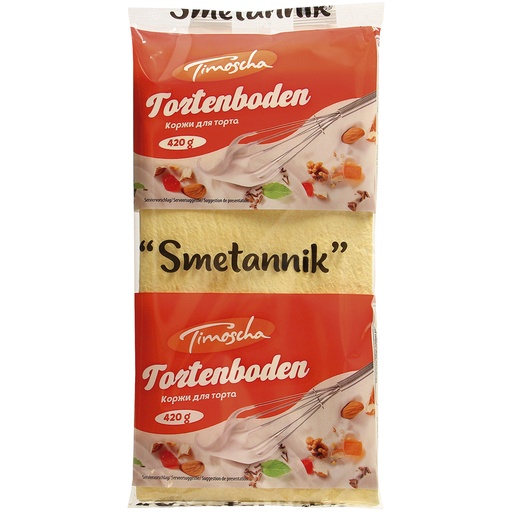 Коржи для торта со вкусом ванили "Smetannik"