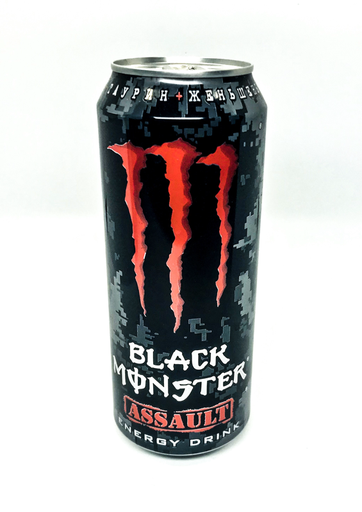 Monster energiedrank assault blik