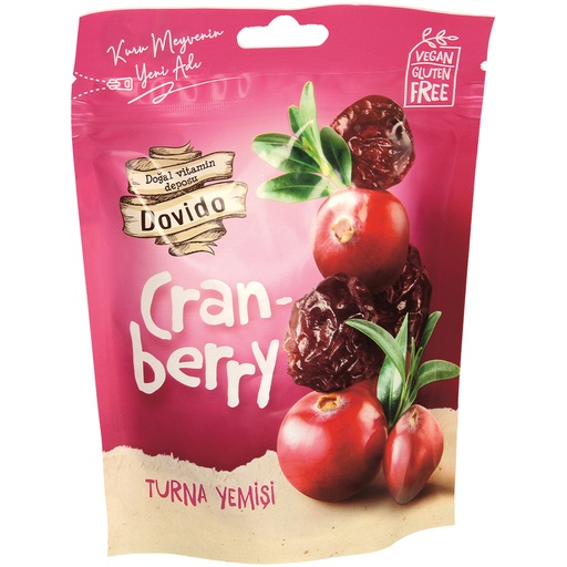 Gedroogde cranberry's, gezoet en geolied.