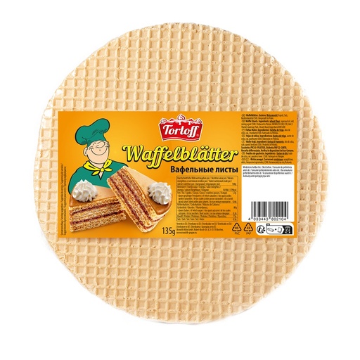 Вафельные листы круглые