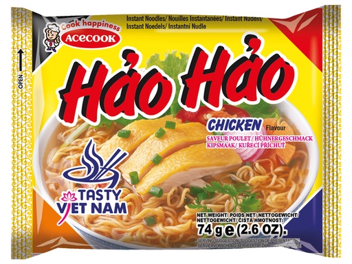 Instant noedels kip Hao Hao pk 74g