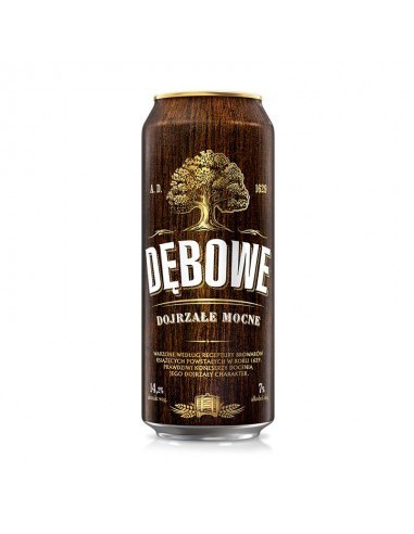Debowe Mocne 0,5l blik  Alc7,0%Eks14%