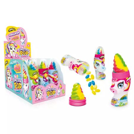 Lizak Johny Bee unicorn pop&candy 50g