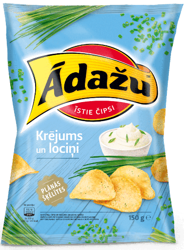 Adazu chips met zure room smaak en kruiden 130g
