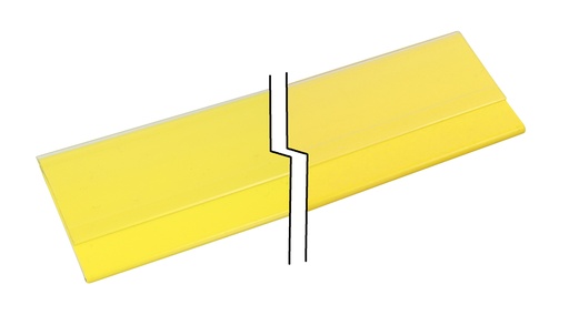 Prijslabel geel met rugstrip 989 mm