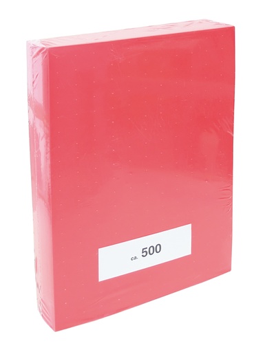 Papier zonder perforatie DIN A-4-schele rood 500 vel