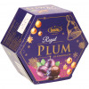 Gedroogde pruimen in praliné omhuld met chocolade